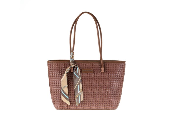 PIERRE CARDIN WOVEN ECO-LEATHER SHOPPING BAG - LONG23 2401 - Image 2