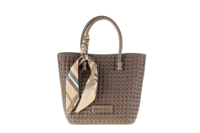 PIERRE CARDIN WOVEN ECO-LEATHER MINI BAG - LONG23 2402 - Image 1