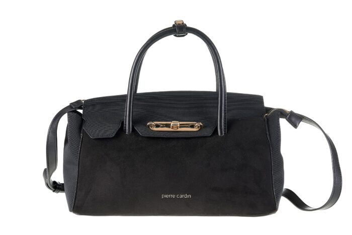 PIERRE CARDIN ECO-LEATHER HANDBAG WITH SHOULDER STRAP - CH04 3384 - Image 1
