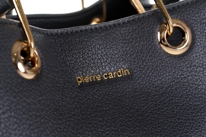 PIERRE CARDIN ECO-LEATHER SHOULDER BAG WITH SHOULDER STRAP - GN44 33677 - Image 7