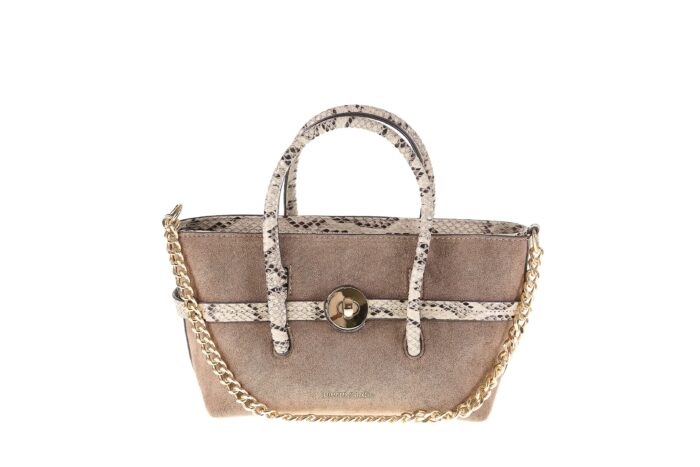 MINI BAG IN ECO-LEATHER SUEDE AND PYTHON PIERRE CARDIN  - MS170 23651 - Image 1
