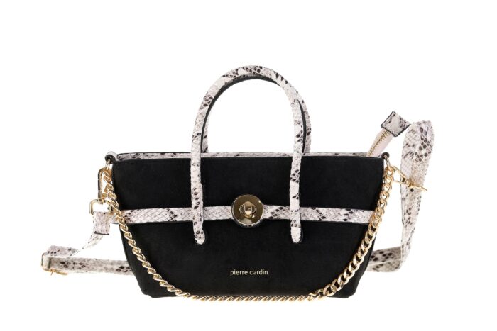 MINI BAG IN ECO-LEATHER SUEDE AND PYTHON PIERRE CARDIN  - MS170 23651 - Image 3