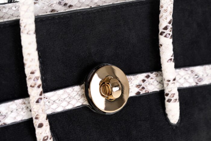 MINI BAG IN ECO-LEATHER SUEDE AND PYTHON PIERRE CARDIN  - MS170 23651 - Image 5