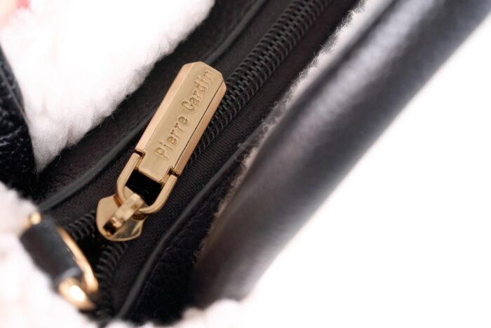 PIERRE CARDIN HAND BUCKET BAG IN ECO-LEATHER AND FUR - GN56 9231 - Image 6