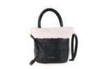 PIERRE CARDIN HAND BUCKET BAG IN ECO-LEATHER AND FUR - GN56 9231 - Image 2