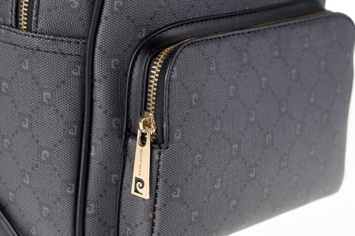 PIERRE CARDIN LOGOED ECO-LEATHER BACKPACK - MS168 87022 - Image 6