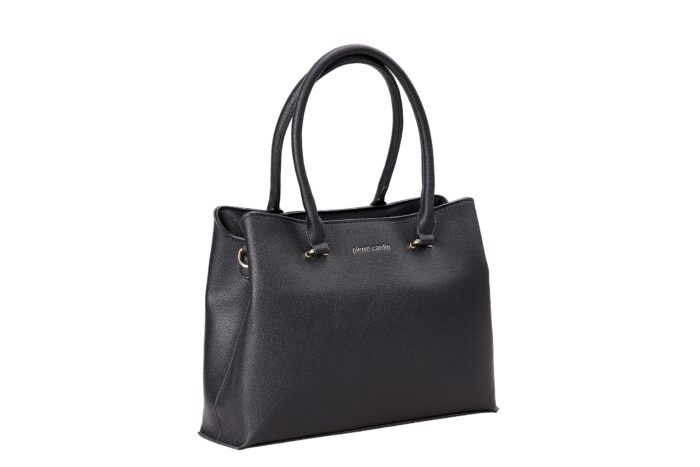PIERRE CARDIN ECO-LEATHER SHOULDER BAG WITH SHOULDER STRAP - WX18 1245 - Image 9