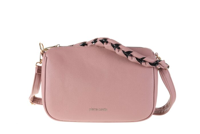 PIERRE CARDIN ECO-LEATHER SHOULDER BAG WITH SHOULDER STRAP - WX21 306 - Image 1