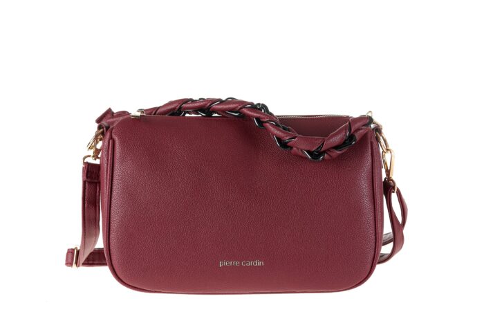 PIERRE CARDIN ECO-LEATHER SHOULDER BAG WITH SHOULDER STRAP - WX21 306 - Image 2