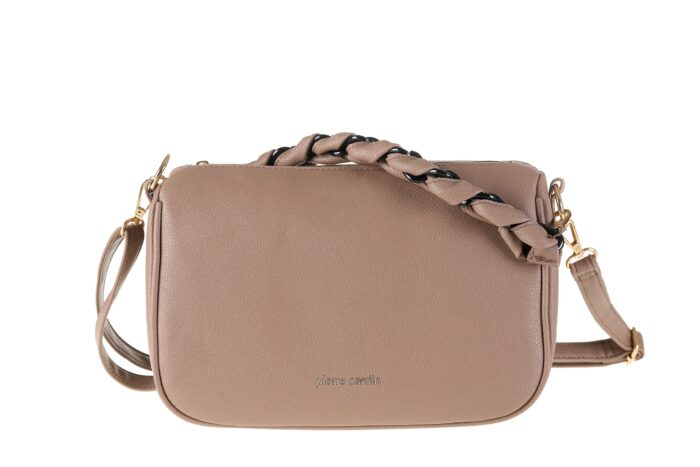 PIERRE CARDIN ECO-LEATHER SHOULDER BAG WITH SHOULDER STRAP - WX21 306 - Image 4