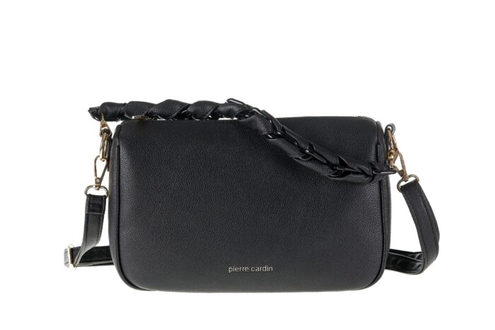 PIERRE CARDIN ECO-LEATHER SHOULDER BAG WITH SHOULDER STRAP - WX21 306 - Image 5