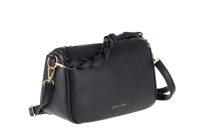PIERRE CARDIN ECO-LEATHER SHOULDER BAG WITH SHOULDER STRAP - WX21 306 - Image 7