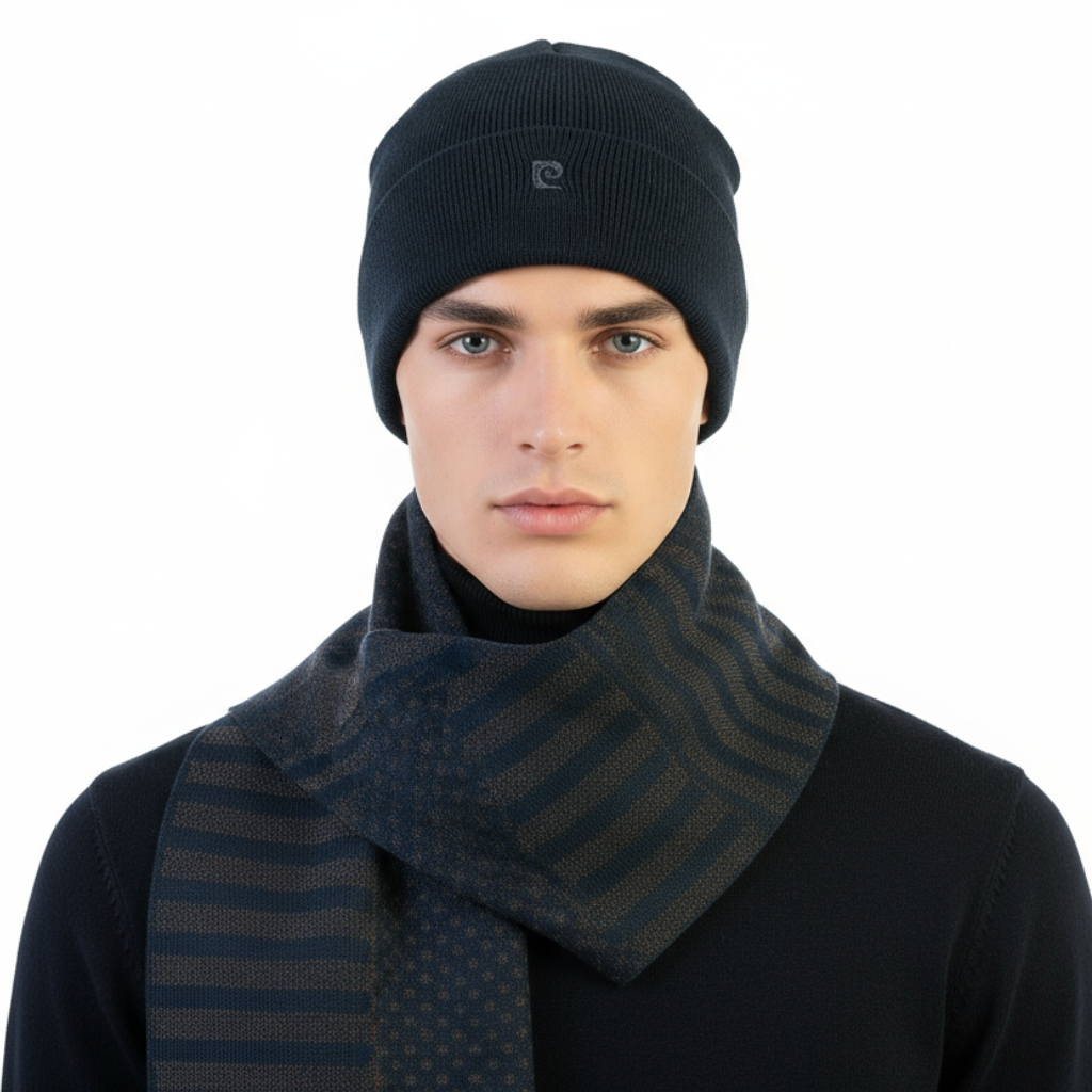 50896 PIERRE CARDIN MEN'S SCARF AND HAT SET - VB01 5 - Image 1