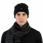PIERRE CARDIN MEN'S SCARF AND HAT SET - VB01 5 - Image 2