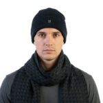 PIERRE CARDIN MEN'S SCARF AND HAT SET - VB01 8 - Image 3