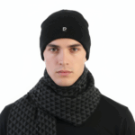 PIERRE CARDIN MEN'S SCARF AND HAT SET - VB01 8