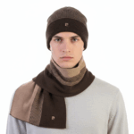 PIERRE CARDIN MEN'S SCARF AND HAT SET - VB01 2 - Image 2