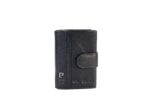 PIERRE CARDIN SNAP-ON CARD HOLDER WALLET IN GENUINE LEATHER - TILAK156 2422