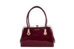 PIERRE CARDIN PATENT FAUX LEATHER SHOULDER BAG WITH SHOULDER STRAP - GN49 66811 - Image 2