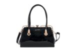 PIERRE CARDIN PATENT FAUX LEATHER SHOULDER BAG WITH SHOULDER STRAP - GN49 66811 - Image 3