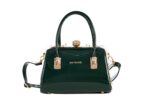 PIERRE CARDIN PATENT FAUX LEATHER SHOULDER BAG WITH SHOULDER STRAP - GN49 3508