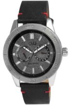 Q&Q Real-Leather Band Watch 5ATM (Men's) AA34J312Y