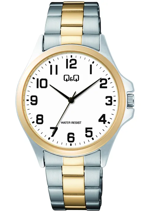 C36A-017PY f Q&Q Stainless Steel Bicolor Band Watch 3ATM (Men's) C36A-017PY - Image 1