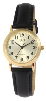 Q&Q Real-Leather Band Watch 3ATM (Women's) C40A-011PY