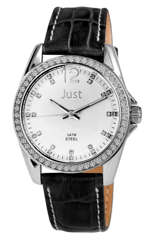 JU10120-006-23,50 JUST Real-Leather Band Watch 3ATM (Women's) JU10120 - Image 1
