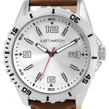Just Watch Real-Leather Band Watch 5ATM (Men's) JW20191