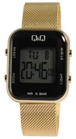Q&Q Stainless Steel Mesh Gold Band Watch 3ATM (Women's) M207J012Y