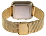 Q&Q Stainless Steel Mesh Gold Band Watch 3ATM (Women's) M207J012Y - Image 3