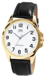Q&Q Non Real-Leather Band Watch 3ATM (Men's) QA06J104Y