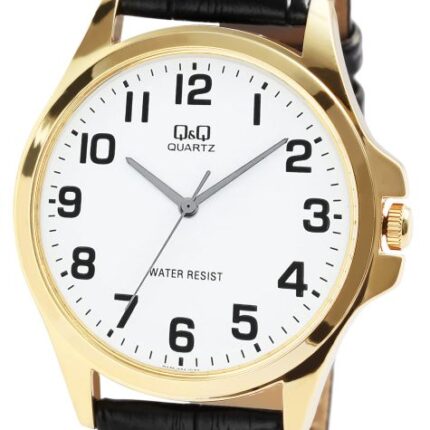 Q&Q Non Real-Leather Band Watch 3ATM (Men's) QA06J104Y