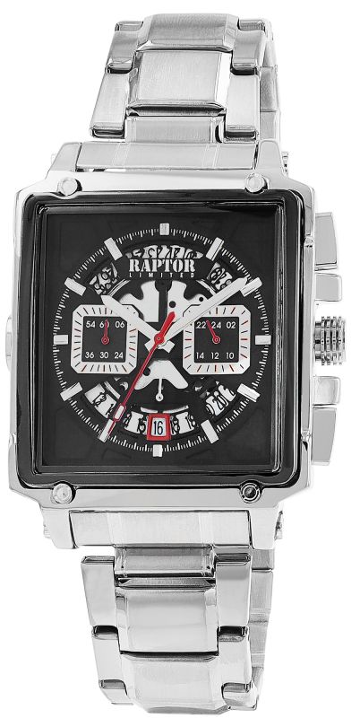 RA20397-001 f Raptor Stainless Steel Band, Square-Style Watch 3ATM (Men's) RA20397 - Image 1