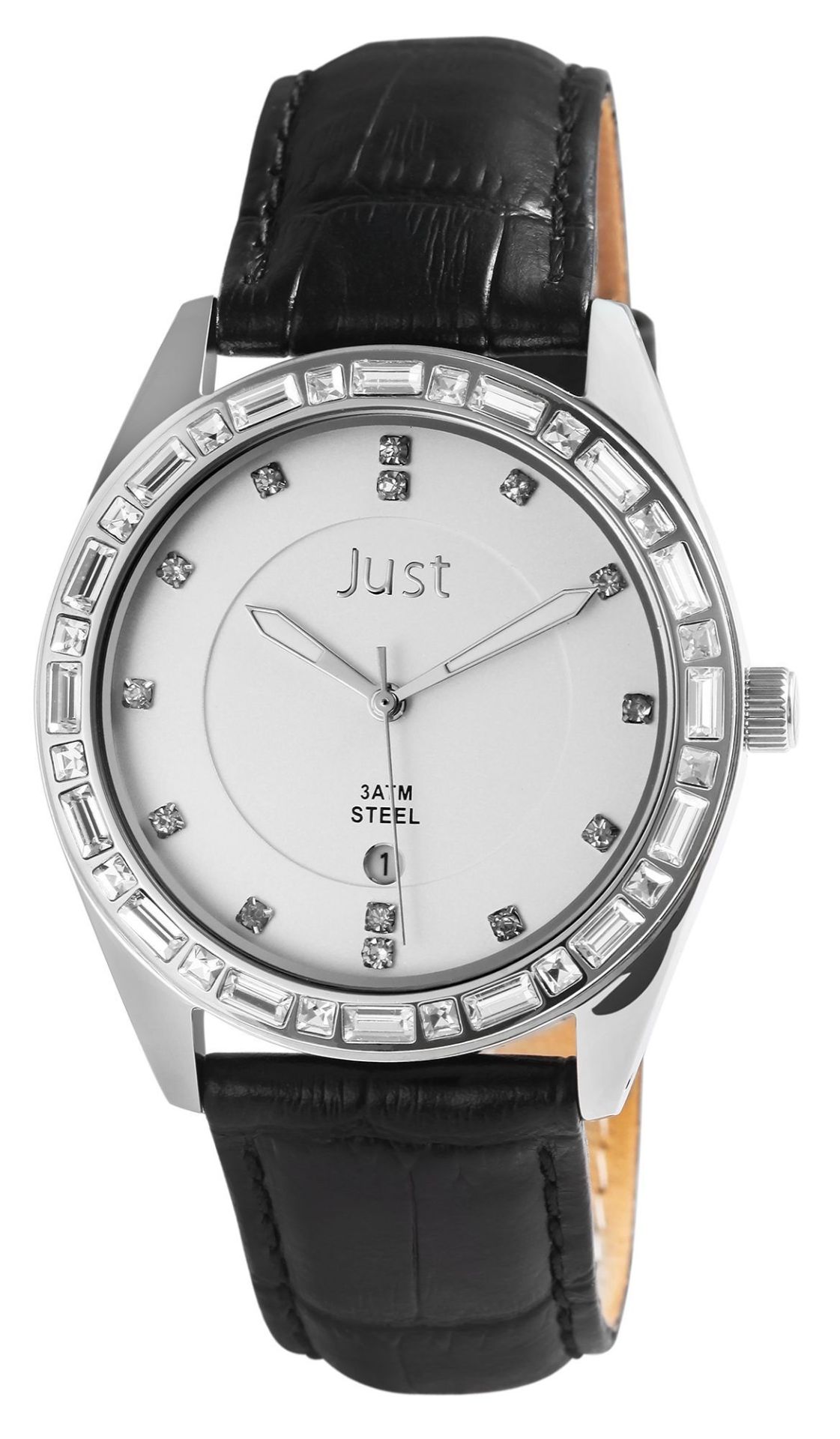 fbl JUST Real-Leather Band Watch 3ATM (Women's) JU10123 - Image 1