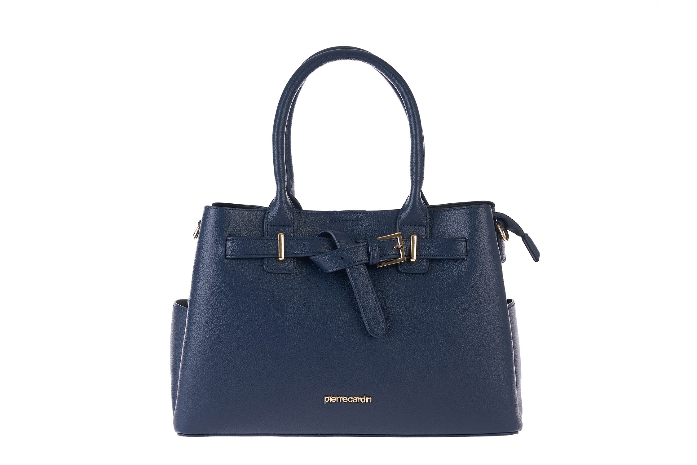gn58-7971 blue PIERRE CARDIN ECO-LEATHER HANDBAG WITH SHOULDER STRAP - GN58 7971 - Image 1