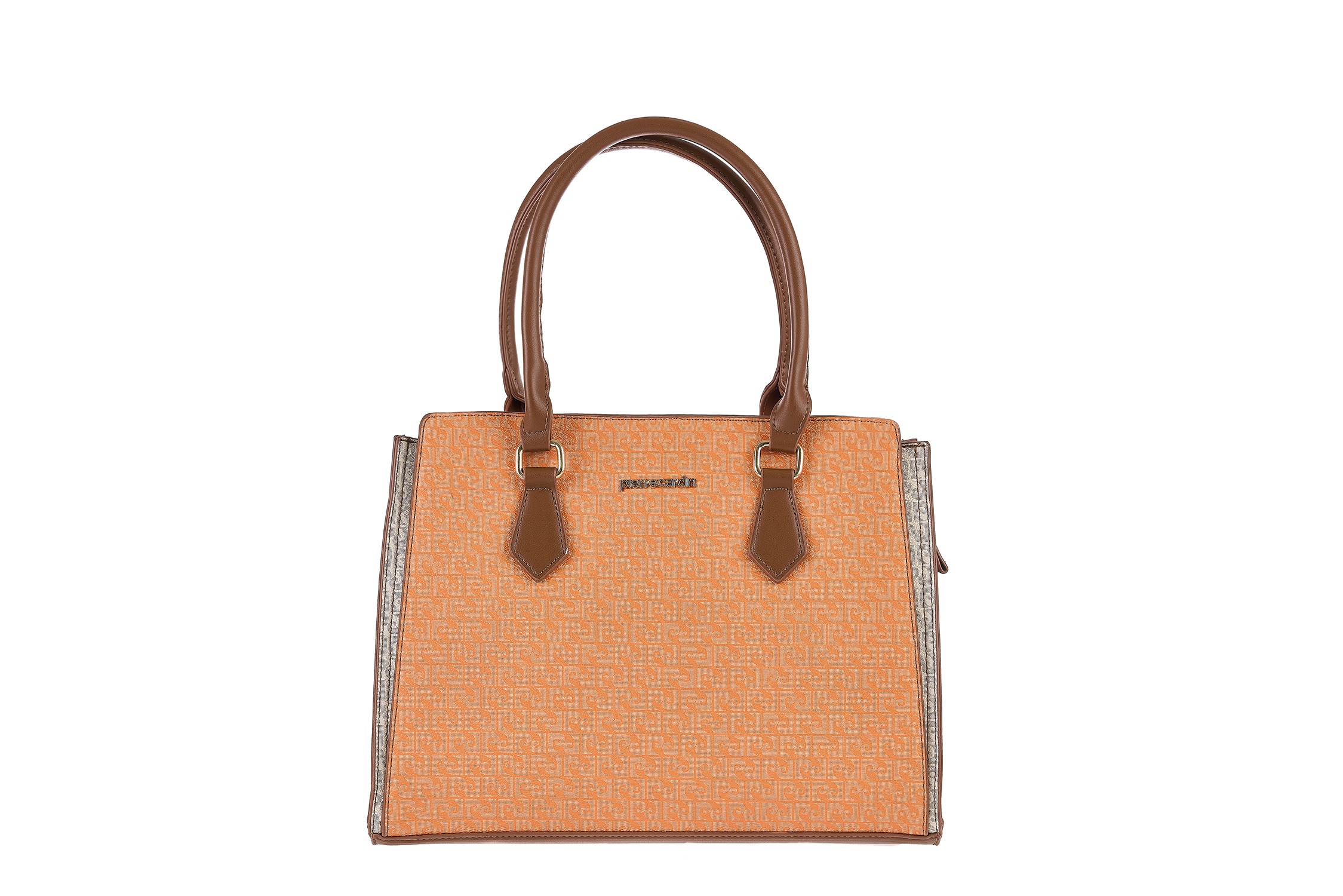 gn61-257028 arancio PIERRE CARDIN LOGO SHOULDER BAG WITH ECO-LEATHER STRAP - GN61 257028 - Image 1