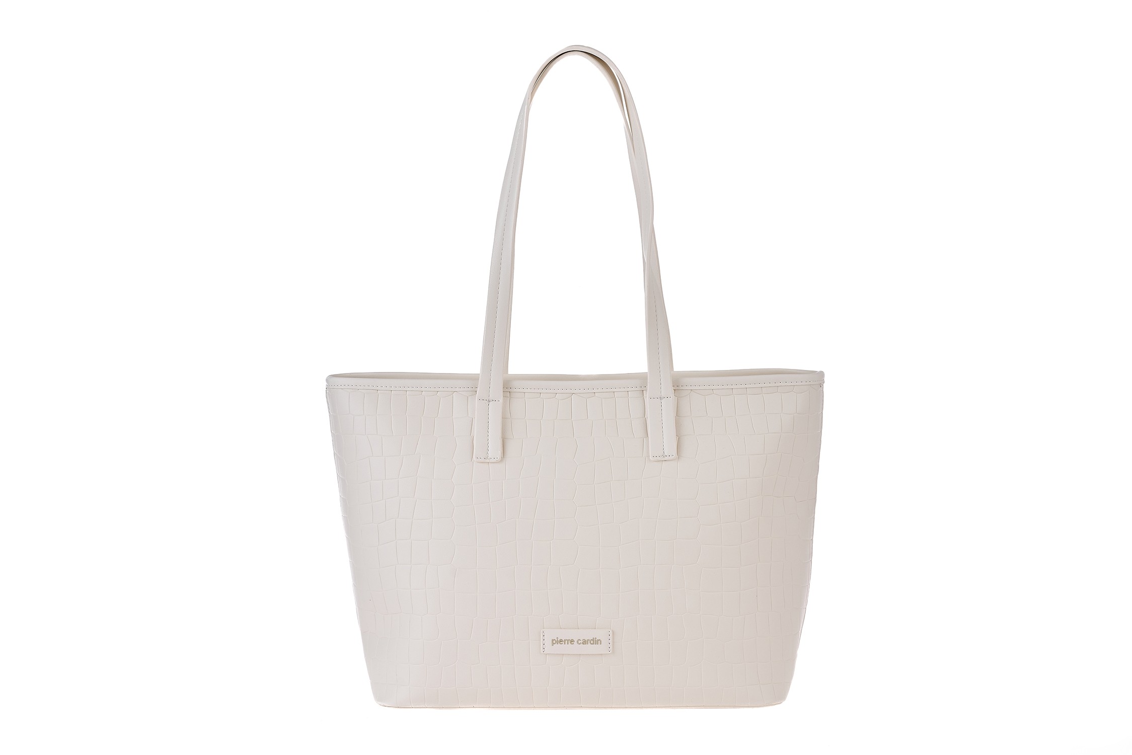 oslo11-4247 white PIERRE CARDIN ECO-LEATHER SHOULDER BAG - OSLO11 4247 - Image 1