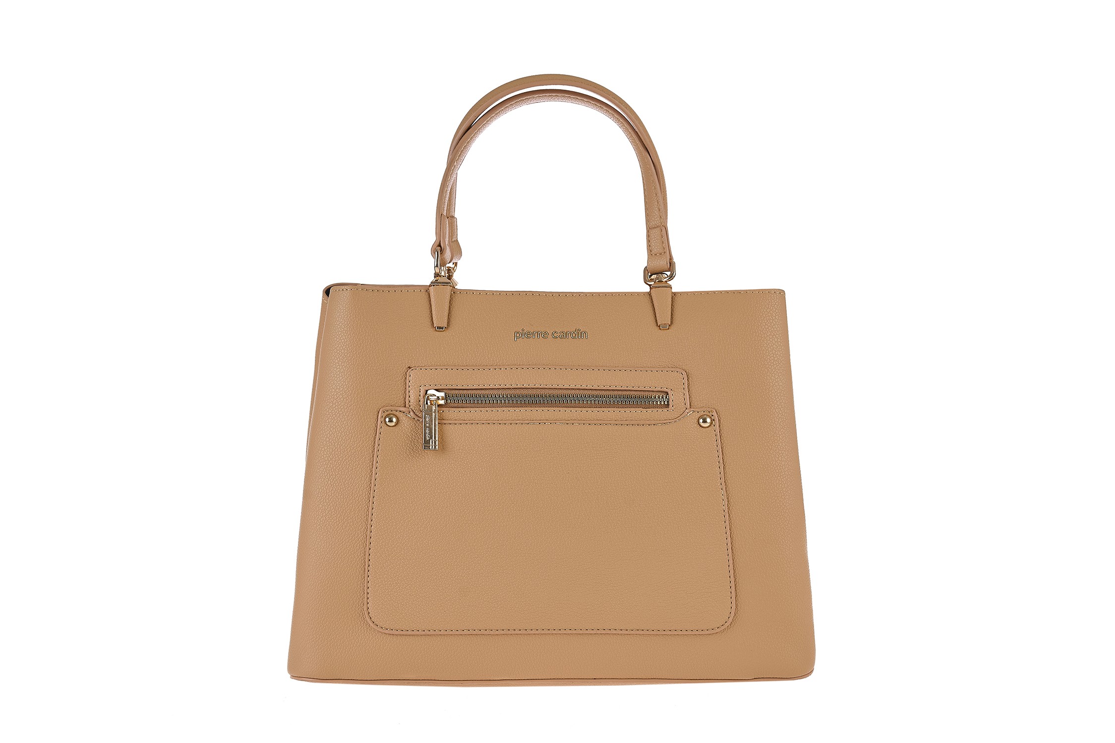 wx37-512 cuoio PIERRE CARDIN ECO-LEATHER HANDBAG WITH SHOULDER STRAP - WX37 512 - Image 1
