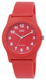 Q&Q Silicon Band Watch Red 10ATM (Women's) G22A-018VY