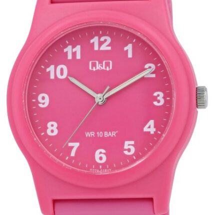 Q&Q Silicon Band Watch Pink 10ATM (Women's) G22A-019VY