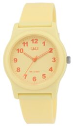 Q&Q Silicon Band Watch Yellow 10ATM (Women's) G22A-022VY