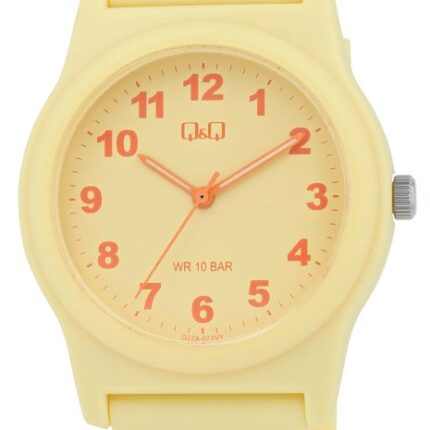 Q&Q Silicon Band Watch Yellow 10ATM (Women's) G22A-022VY