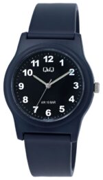Q&Q Silicon Band Watch Dark Blue 10ATM (Women's) G22A-024VY