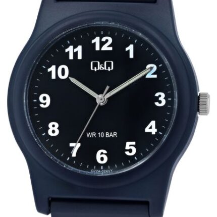 Q&Q Silicon Band Watch Dark Blue 10ATM (Women's) G22A-024VY