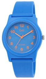 Q&Q Silicon Band Watch Blue/Orange 10ATM (Women's) G22A-025VY