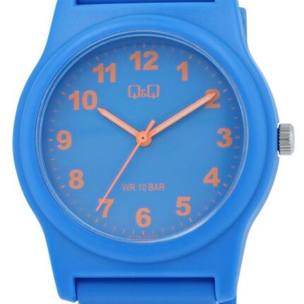 Q&Q Silicon Band Watch Blue/Orange 10ATM (Women's) G22A-025VY