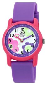 Q&Q "Flowers" Resin Band Watch 10ATM (Kids') VR41J006Y
