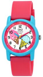 Q&Q Pink "Ice Cream" Resin Band Watch 10ATM (Kids') VR41J007Y
